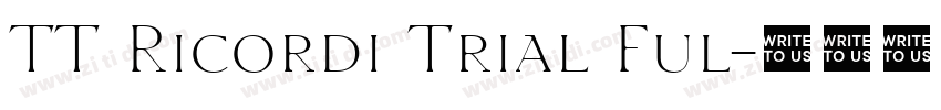 TT Ricordi Trial Ful字体转换